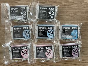 EPSON エプソン　プリンター純正インクカートリッジ　５色　８個　未開封未使用