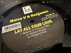 12 "★ Marco V &amp; Benjamin / Lay All Your Love / Trans!