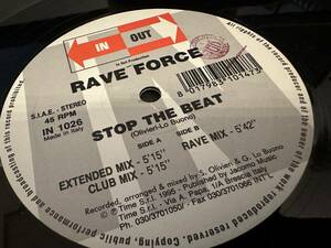 12”★Rave Force / Stop The Beat / ユーロ・テクノ！