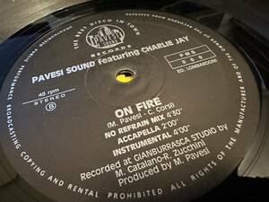 12”★Pavesi Sound / On Fire / ユーロ・ヒップ・ハウス！
