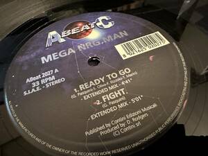 12”★Mega NRG Man / Ready To Go / Fight / In The Flame Of Fire / Need Love / ユーロビート！