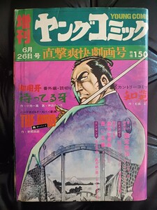1973年増刊ヤングコミック　ピンナップポスター付録付き　直撃壮快劇画号　人気レア号