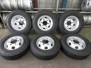 送料無料　スタッドレス　225/80R17.5　ヨコハマ　903ZW　19～21年　4トン17.5×6.00　再塗装　6本　フォワード　レンジャー　ファイター等