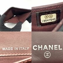 1円●美品●CHANEL シャネル キャビアスキン マトラッセ ココマーク ラウンドフラップ長財布 サイフ シルバー金具 レザー 黒 レディース_画像10