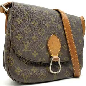 1円●LOUIS VUITTON ルイヴィトン サンクルーGM モノグラム M51242 ショルダーバッグ ポシェット 斜めがけ鞄 レザー レディース メンズ