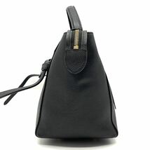 1円●美品●CELINE セリーヌ ベルトバッグ 2way ハンドバッグ ショルダーバッグ グレインカーフレザー 牛革 ゴールド金具 黒 レディース_画像5