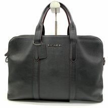 1円●新品同然/近年モデル/定価10万●COACH コーチ メトロポリタン ソフト 2way ビジネスバッグ ショルダーバッグ ペプルドレザー メンズ_画像2