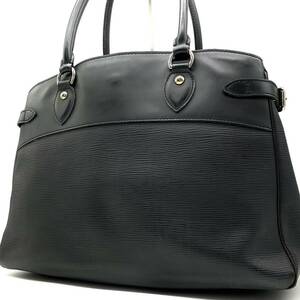 1円●美品●LOUIS VUITTON ルイヴィトン エピ パッシィ GM トートバッグ ビジネスバッグ ショルダー肩掛け レザー 黒 メンズ M59252