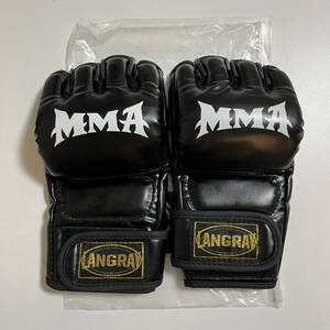 【未使用】LangRay LM1814 オープンフィンガー グローブ ボクシンググローブ 手袋 MMA 総合格闘技 ボクシング ムエタイ 空手 テコン