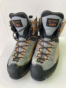 SCARPA トリオレプロGTX アルパインブーツ/EU42 スカルパ オレンジ ゴアテックス☆中古