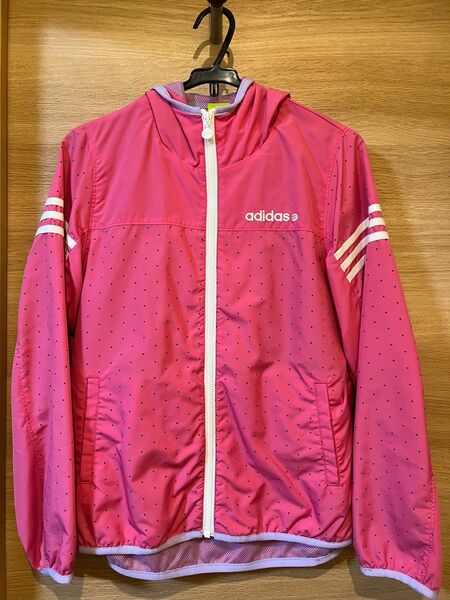 adidas ウィンドブレーカー　ピンク美品