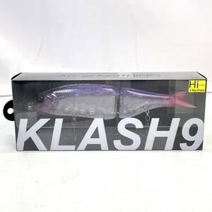 【8008】ハードルアー DRT KLASH9 HI クラッシュ９ ハイフロート スミレ鮎 箱あり バス釣り ビッグベイト 中古品