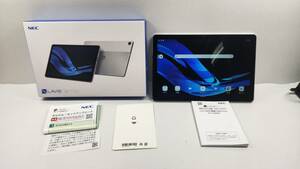 【8285】Android タブレット NEC LAVIE Tab T10d PC-T1055ETS 10.1インチ RAM 4GB ストレージ 64GB FHD 完動品 中古品