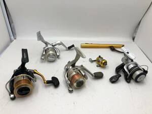 【8220】スピニングリールまとめ DAIWA REVROS 2506H EMBLEM-X 1500C SZM マルチスピン EX1000 投げ竿 ジャンク品