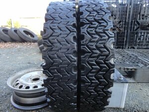 ●L141 冬 フォークリフト DUNLOP POWER SNOW 6.00-15 10PR 2本 2022年製