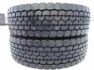 □218 ピン付 美品9.5分山 ミックス DUNLOP SP670 255/70R22.5 143/140J 2本 2017年製