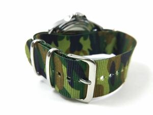  nylon made military strap nato type wristwatch cloth belt camouflage camouflage 22mm