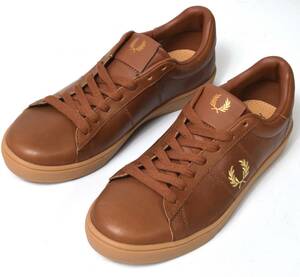 未使用 FRED PERRY フレッドペリー SPENCER LEATHER レザースニーカー 25 (US7)