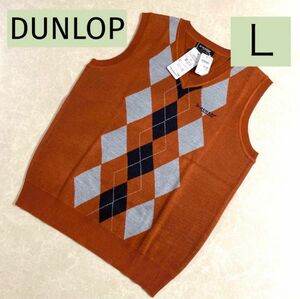 ★18/1【DUNLOP】ダンロップコレクション ベスト 橙 Ｌサイズ