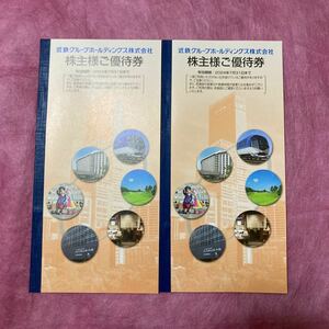 近鉄グループホールディングス株式会社 株主優待券 冊子2冊(4名分) 期限2024年7月31日