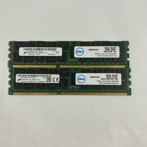 DDR3L ECC Registered 16GB 2枚 32GB PC3L-10600R DELL reg ①