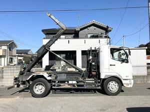 最大積載量7.9t Shinmeiwa Twinホist アームロール 240馬力 6MT 3ペダル engineキレイ Frameキレイ Mitsubishi Fuso Fighter