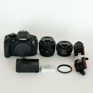 [レンズ2種（50mm、24mm）付き] Canon EOS Kiss X7i / デジタル一眼レフ / APS-C