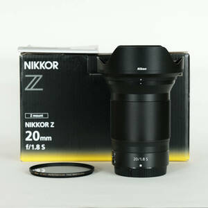 [極美品｜高級純正フィルター付] Nikon NIKKOR Z 20mm f/1.8 S / ニコンZマウント