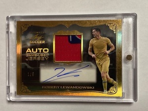 2022 Leaf Ultimate Soccer Jersey Autograph Robert Lewandowski 1/5 ロベルト・レヴァンドフスキ 試合実使用ジャージー直筆サインカード