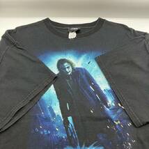 【XL】 08s The Dark Knight Joker Movie Promo Tee black 08年 ダークナイト ジョーカー ムービーTee 映画 ヒースレジャー ブラック F213_画像3