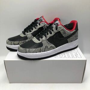 【27cm】NIKE BY YOU AIR FORCE 1 LOW SNAKE SKIN ナイキ バイ ユー エア フォース1 スネーク スニーカー ブラック (CT3761-991) F255