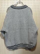 【XL】90s L.L.bean birdseye knit sweater white 90年代 エルエルビーン バーズアイ ニット セーター ノルウェー製 ホワイト F247_画像2