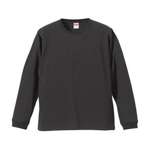 5011-01 5.6オンス ロングスリーブ Tシャツ（1.6インチリブ）スミクロ XLサイズ ユナイテッドアスレ United Athle 送料無料 新品