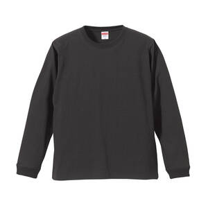 5011-01 5.6オンス ロングスリーブ Tシャツ（1.6インチリブ）スミクロ XXLサイズ ユナイテッドアスレ United Athle 送料無料 新品