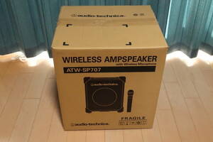 【美品】オーディオテクニカ ワイヤレスアンプスピーカー ATW-SP707 ワイヤレスマイク ATW-T705 セット