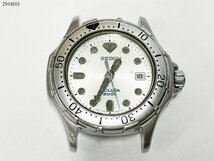 ★ SEIKO セイコー SCUBA 200ｍ スキューバ 7N35-6000 クォーツ ダイバー デイト 3針 シルバー メンズ 腕時計 2918H5-15_画像1