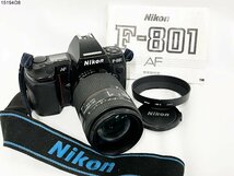 ★Nikon ニコン F-801 AF NIKKOR 35-135mm 1:3.5-4.5 一眼レフ フィルムカメラ ボディ レンズ フード 説明書 動作未確認 15194O8-8_画像1