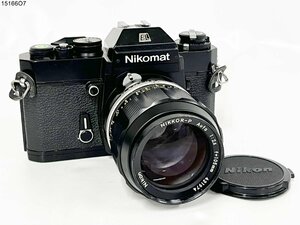 ★Nikon ニコン Nikomat ニコマート EL NIKKOR-P Auto 1:2.5 f=105mm 一眼レフ フィルムカメラ シャッター可能 ジャンク 15166O7-8