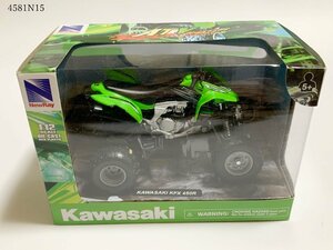 ★アオシマ 1/12 完成品 バイクシリーズ Kawasaki KFX450R カワサキ NewRay ニューレイ 4581N15.
