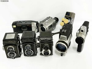 ★部品取りに◎ 二眼レフ 8ミリ ポラロイド ビデオカメラ まとめ売り YASHICAFLEX/MINOLTAFLEX/Single-8/Handycam etc.. 15365O9.