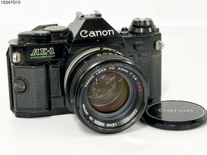 ★Canon キャノン AE-1 PROGRAM FD 50mm 1:1.4 S.S.C. 一眼レフ フィルムカメラ ボディ レンズ 通電可能 ジャンク 15347O15-7