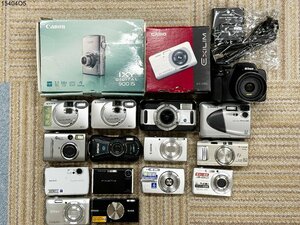 ★部品取りに◎ デジタルカメラ 大量 おまとめ セット CANON IXY/NIKON COOLPIX/CASIO EXILIM/FUJIFILM FINEPIX etc.. 15404O5.