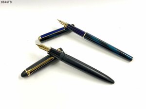 ★送料無料◎ SAILOR セーラー 万年筆 ２本 ペン先 14K/TIGP グリーン/ブラック×ゴールド ペン 筆記用具 1844T8-20