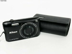 ★美品★ Nikon ニコン COOLPIX A300 クールピクス ブラック コンパクト デジタルカメラ バッテリー有 ケース付 動作未確認 15477O9-12