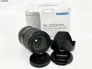 ★TAMRON タムロン 18-200mm F/3.5-6.3 Di Ⅲ VC Canon キャノン E-Mマウント 一眼レフ カメラ レンズ HB011 フード 箱付 15480O5-3