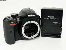 ★シャッターOK◎ Nikon ニコン D3400 一眼レフ デジタルカメラ ボディ バッテリー有 MH-24 クイックチャージャー付 15586O15-7_画像1
