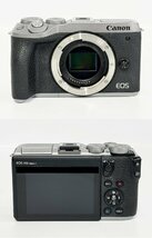 ★Canon キャノン EOS M6 MarkⅡ イオス 一眼レフ デジタルカメラ ボディ 説明書 箱付 通電可能 ジャンク 15479O5-3_画像2