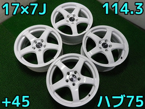 DA-6♪ENKEI PF05♪PCD114.3/5H/17×7J/+45/ハブ75♪即発送いたします♪店頭手渡し大歓迎♪