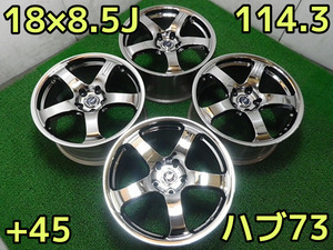 DA-10♪未使用/展示品♪CONNOISSEUR♪PCD114.3/5H/18×8.5J/+45/ハブ73♪即発送いたします♪店頭手渡し大歓迎♪