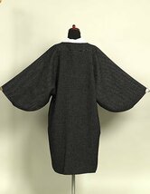 【和遊館】KOH043　日本製 ウールコート 千代田衿 和装用 ロングコート 黒色_画像5